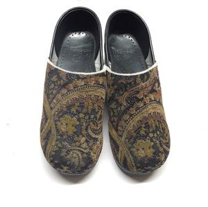Dansko Velvet Tapestry Professional Clogs 38